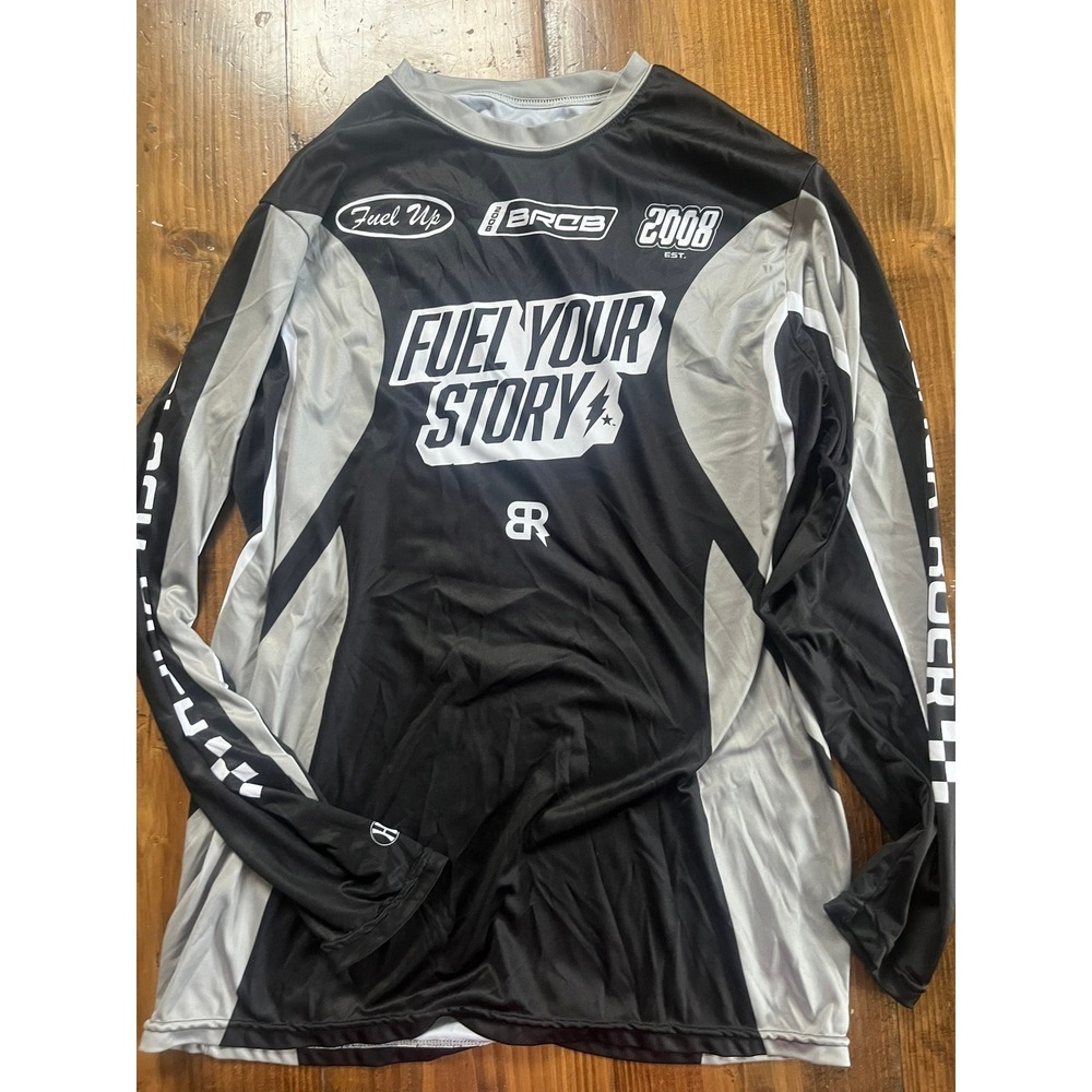 Black Rifle Coffee Company Fuel Your Story Long Sleeve Jersey Mens‎ Medium Black